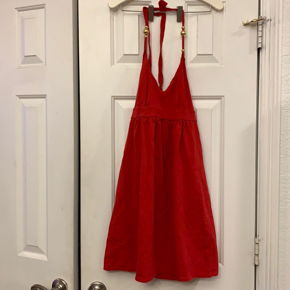 😍 2/$29 Victoria’s Secret Bra Tops Red Halter Dress S
